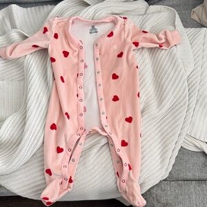 Baby Gap Valentine Velour Sleeper